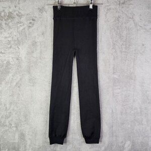 Women Black Wander by Hottotties Velvet Lined Leggings Joggers High Rise Size S